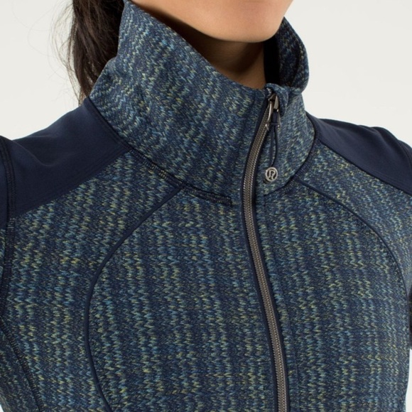 Lululemon Nice Asana Jacket in Ziggy Wee August Inkwell / Inkwell Sz 8 - Picture 6 of 12